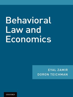 cover image of Behavioral Law and Economics